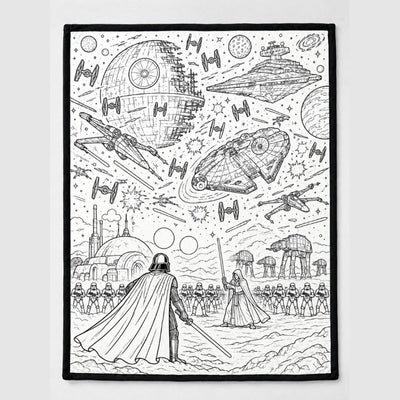 Galactic Ink™ Coloring Blanket