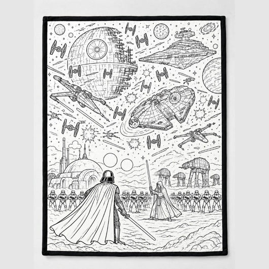 Galactic Ink™ Coloring Blanket