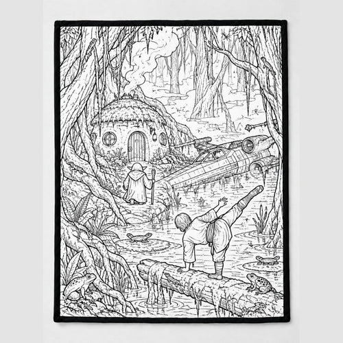Galactic Ink™ Coloring Blanket