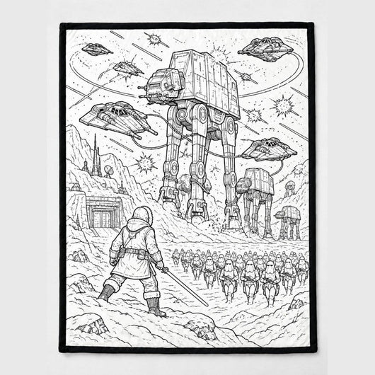 Galactic Ink™ Coloring Blanket